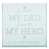 Hot Personalised Engraved Glass Token - Forever My Dad Personalised Jewellery And Keepsakes|Personalised Engraved Gifts