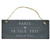 Clearance Personalised Engraved Hanging Slate Sign - Romantic Location Personalised Canvas & Wall Art|Personalised Engraved Gifts