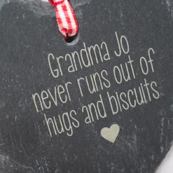 Card Factory Personalised Engraved Heart-Shaped Slate Hanging Keepsake - Never Runs Out Of...