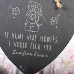 Outlet Personalised Engraved Medium Me to You Hanging Heart Slate - If Mums Were Flowers Personalised Jewellery And Keepsakes|Personalised Canvas & Wall Art