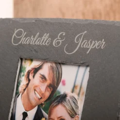 Card Factory Personalised Engraved Medium Slate Photo Frame - Any Message