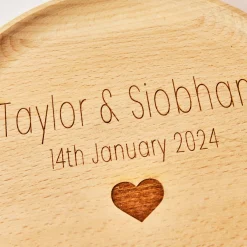 Online Personalised Engraved Shallow Round Tray Personalised Engraved Gifts|Jewellery & Keepsakes