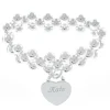 Card Factory Personalised Engraved Silver Beaded Bracelet