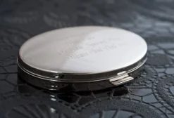 Discount Personalised Engraved Silver Oval Compact Mirror Personalised Jewellery And Keepsakes|Personalised Engraved Gifts
