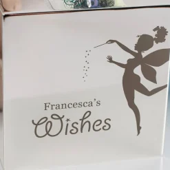 Kids Card Factory Personalised Engraved Silver Plated Money Box - Fairy Wishes