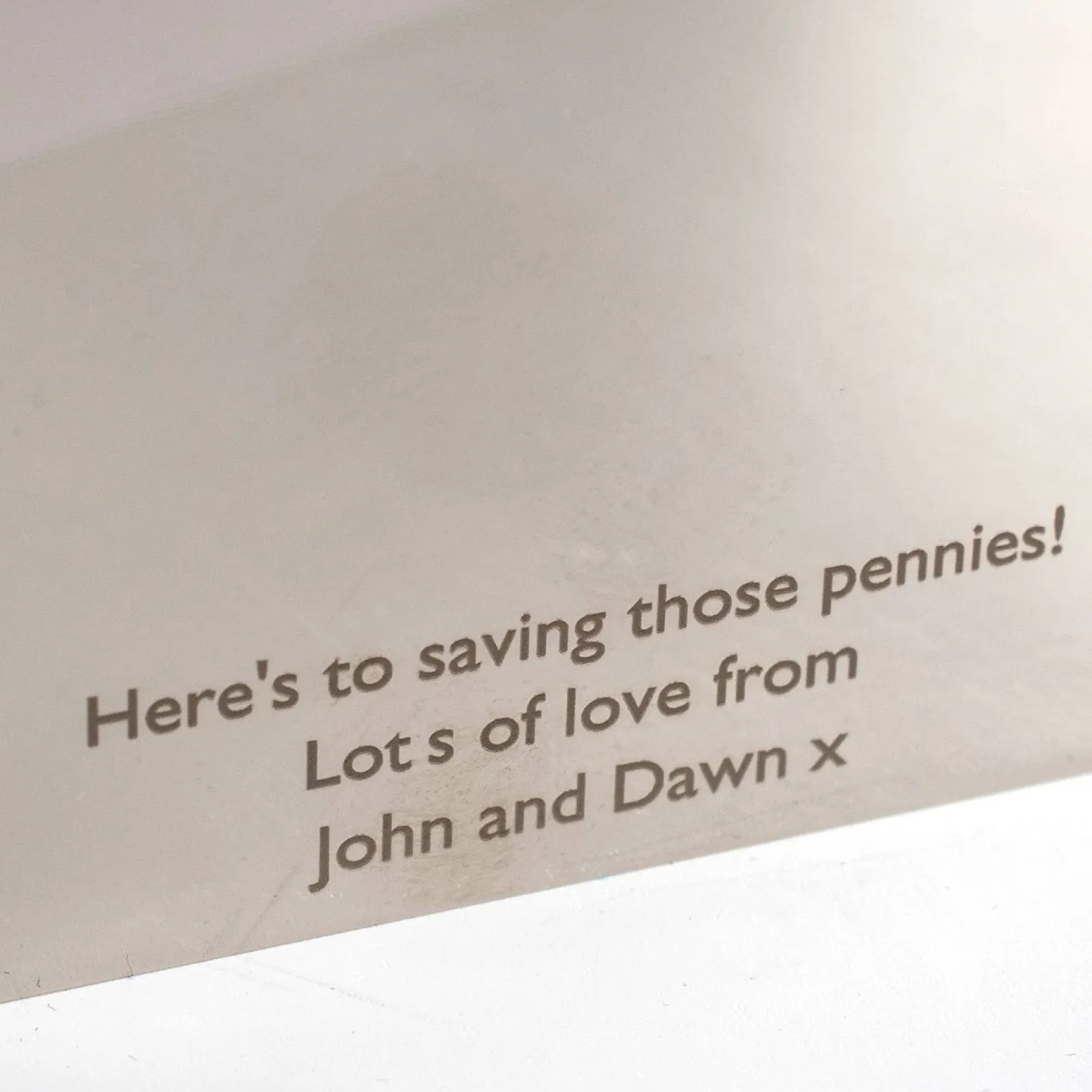 Kids Card Factory Personalised Engraved Silver Plated Money Box - Fairy Wishes