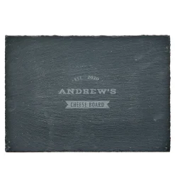 Card Factory Personalised Engraved Slate Cheeseboard - Established