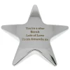 Card Factory Personalised Engraved Special Silver Star Paperweight - Any Message
