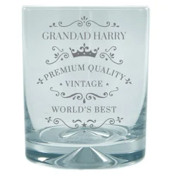 Outlet Personalised Engraved Stern Whisky Glass - Classic Grandad Personalised Glasses|Personalised Engraved Gifts