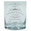Personalised Engraved Stern Whisky Glass - Classic Dad Personalised Glasses|Personalised Engraved Gifts