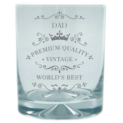 Personalised Engraved Stern Whisky Glass - Classic Dad Personalised Glasses|Personalised Engraved Gifts