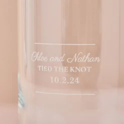 Card Factory Personalised Engraved Wedding Date Can Shaped Glass
