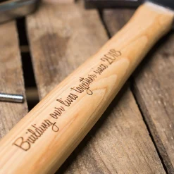 Clearance Personalised Engraved Wooden Hammer Personalised Jewellery And Keepsakes|Personalised Engraved Gifts