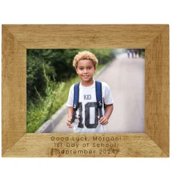 Sale Personalised Engraved Wooden Photo Frame - First Day Kids Personalised Engraved Gifts|Photo Frames