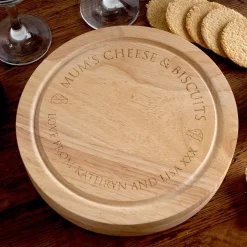 Discount Personalised Engraved Wooden Cheeseboard Set Personalised Engraved Gifts|Engraved Gifts