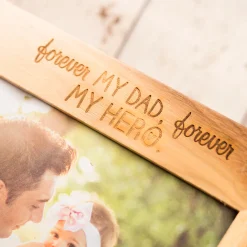 Best Personalised Engraved Wooden Photo Frame - Forever My Dad Personalised Engraved Gifts|Photo Frames