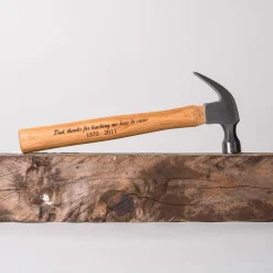 Hot Personalised Engraved Wooden Hammer - Any Message Personalised Jewellery And Keepsakes|Personalised Engraved Gifts