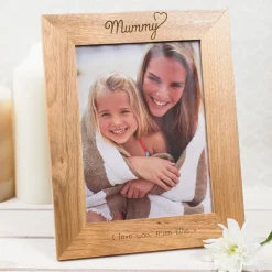 Card Factory Personalised Engraved Wooden Photo Frame - Mummy Heart