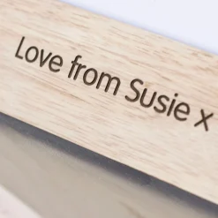 Card Factory Personalised Engraved Wooden Photo Frame - 1st Father's Day