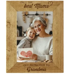 Online Personalised Engraved Wooden Photo Frame - Only The Best Mums Personalised Engraved Gifts|Photo Frames