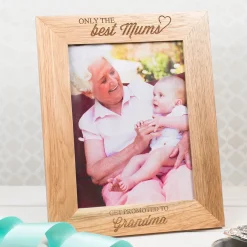 Online Personalised Engraved Wooden Photo Frame - Only The Best Mums Personalised Engraved Gifts|Photo Frames