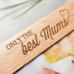 Online Personalised Engraved Wooden Photo Frame - Only The Best Mums Personalised Engraved Gifts|Photo Frames