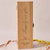 Card Factory Personalised Engraved Wooden Wine Box - Happily Ever After