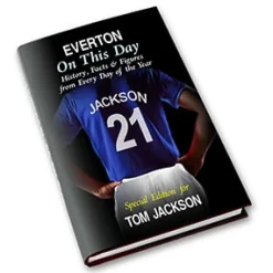 Card Factory Personalised Everton 'On This Day' Book