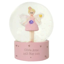 Kids Card Factory Personalised Fairy Glitter Snow Globe