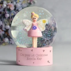 Kids Card Factory Personalised Fairy Glitter Snow Globe