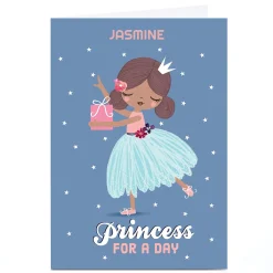 Outlet Personalised Fairytale Birthday Card - Princess for a Day Kids For Sister|For Niece