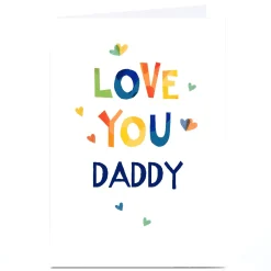 Best Personalised Father's Day Card - Love You Father's Day