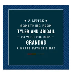 Card Factory Personalised Father's Day Belgian Chocolates - A Little Something |