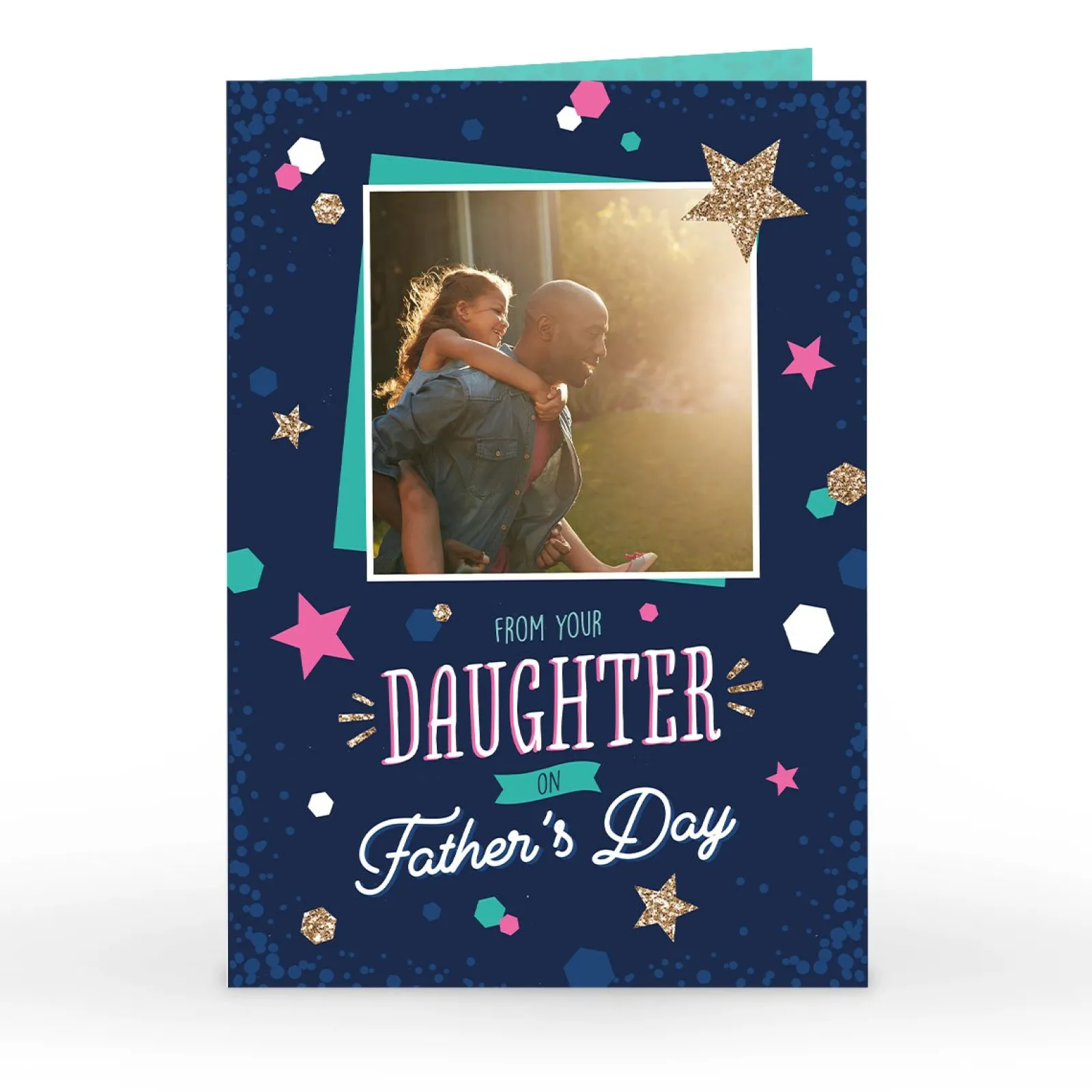 Card Factory Personalised Father's Day Photo Card - From Your Daughter
