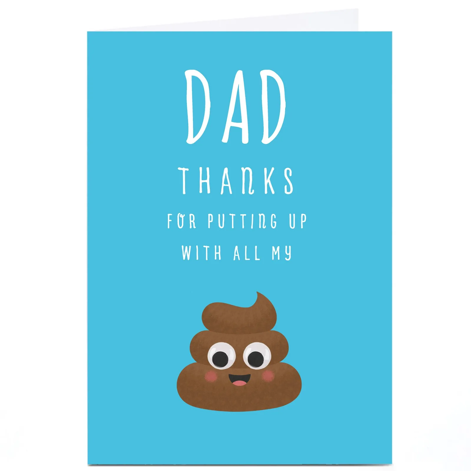 Sale Personalised Father's Day Card - Thanks For Putting Up With All My... Father's Day|Funny