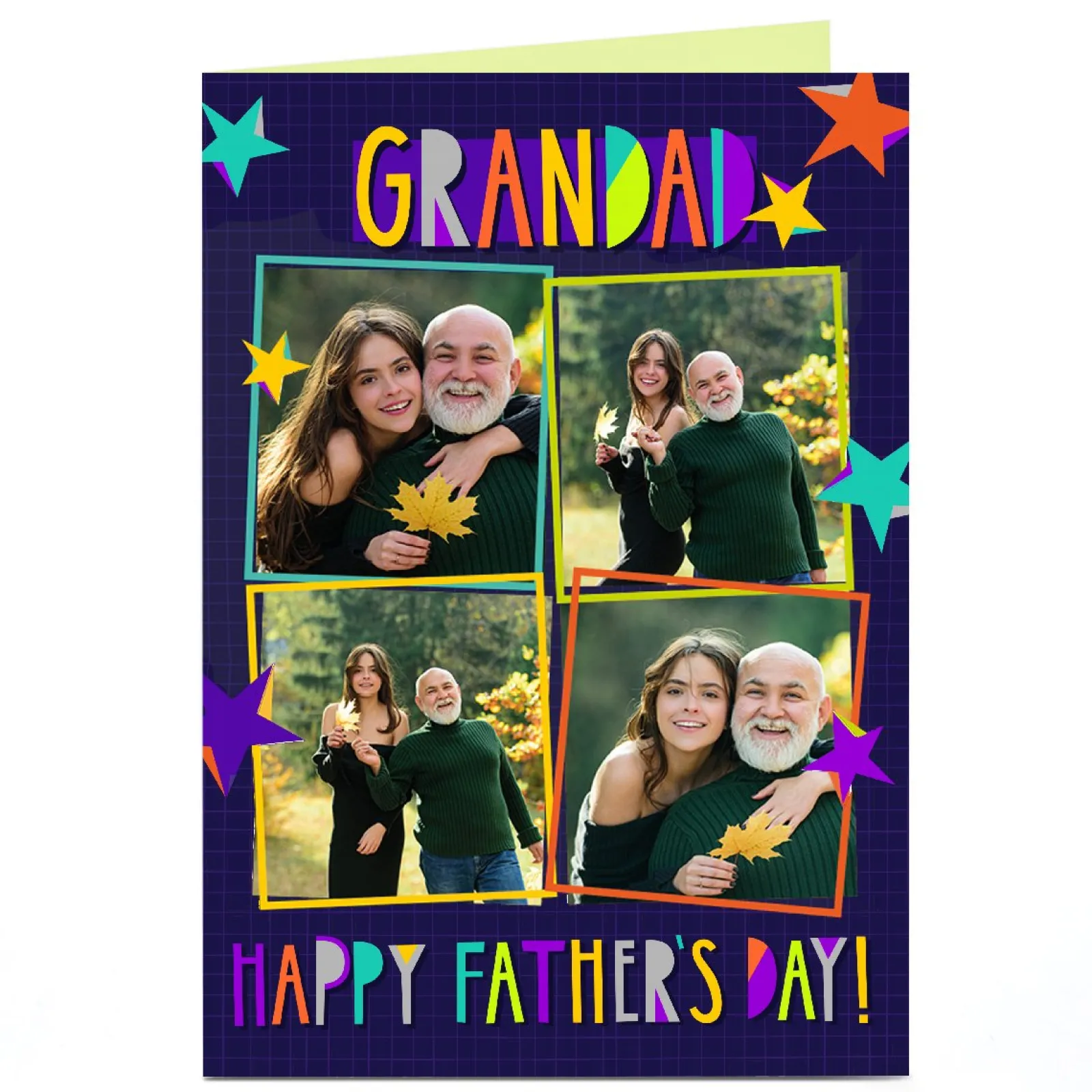 Card Factory Personalised Father's Day Photo Card - Grandad Father's Day!