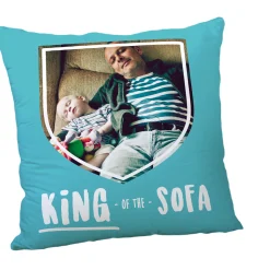 Clearance Personalised Father's Day Photo Cushion - King Of The Sofa Personalised Cushions|Photo Gifts