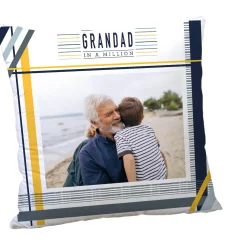 Card Factory Personalised Father's Day Photo Cushion - Grandad In A Million