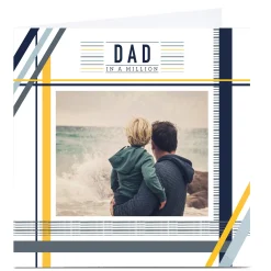 Clearance Personalised Father's Day Card - Dad In A Million Father's Day|Photo