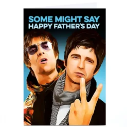Sale Personalised Father's Day Card - Some Might Say Happy Father's Day Father's Day