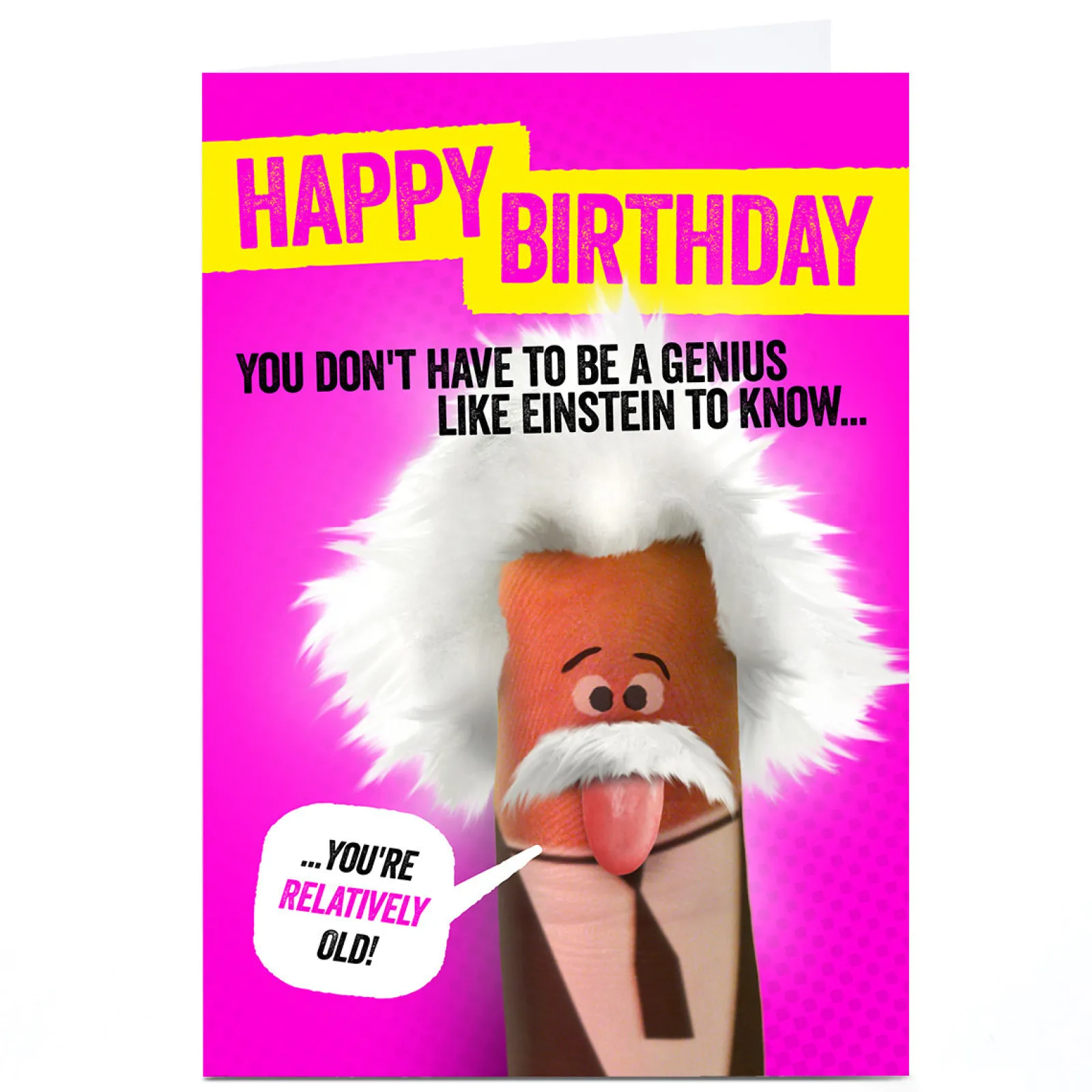 Sale Personalised Finger Quips Birthday Card - You Don't Have To Be A Genius For Uncle|For Husband