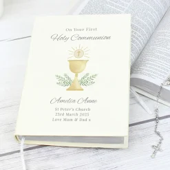 Kids Card Factory Personalised First Holy Communion Holy Bible