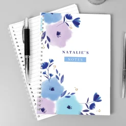 Card Factory Personalised Floral A5 Ringbound Notebook