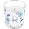 Card Factory Personalised Floral Initial Small Candle Jar