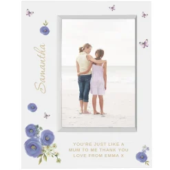 Card Factory Personalised Floral White Box Frame