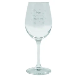 Card Factory Personalised Flowers Wine Glass - Love You Always