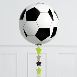 Discount Personalised Football Star Party Orb Balloon - Delivered Inflated! Kids Balloons For Kids|Balloons For Him