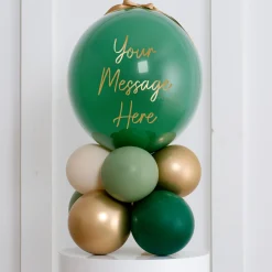 Card Factory Personalised Forest Green Air Filled Bubble Stack - Delivered Inflated!