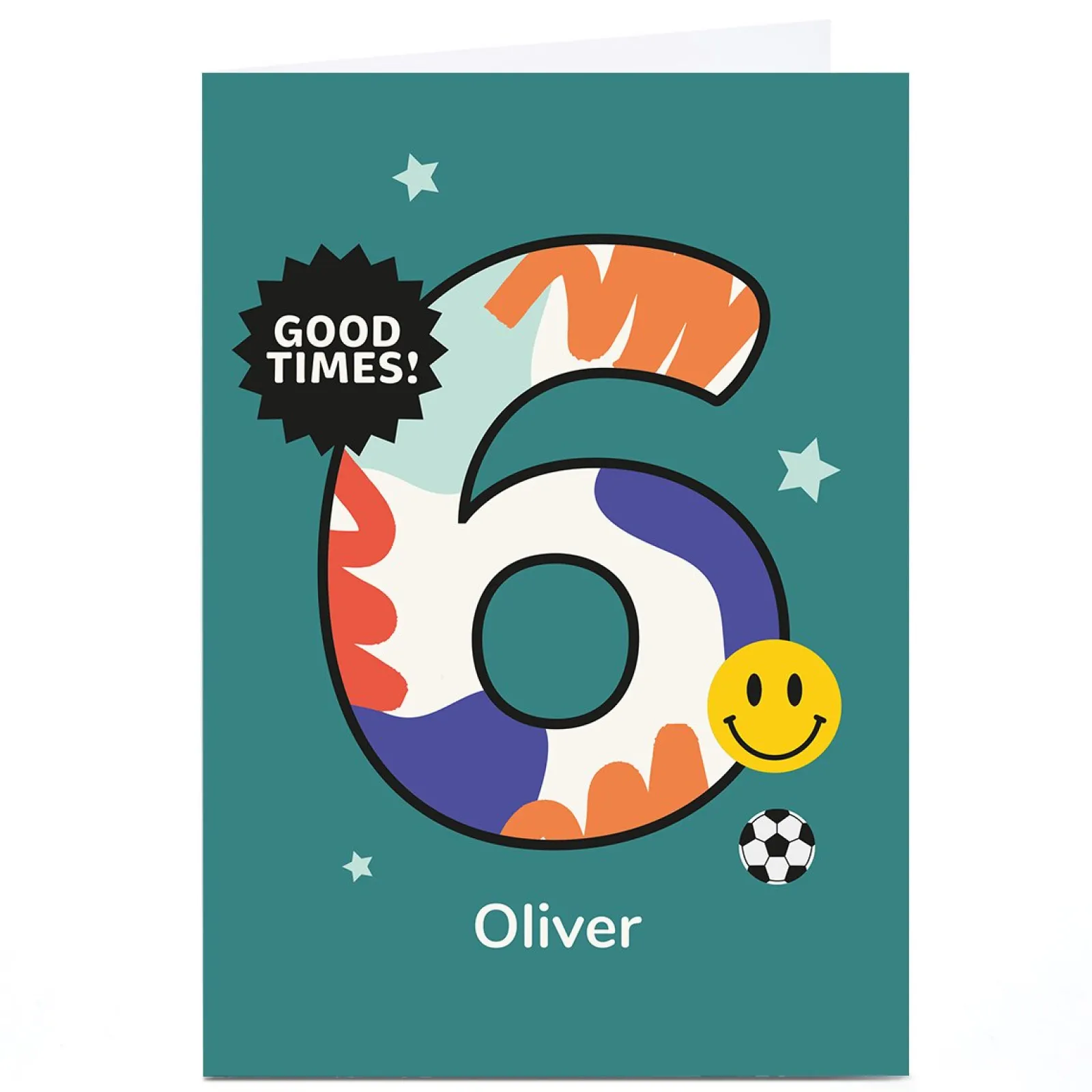 Kids Card Factory Personalised Frances Wilson 6th Birthday Card - Good Times!