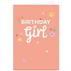 Clearance Personalised Frances Wilson Birthday Card - Birthday Girl Kids For Kids|Female Friend